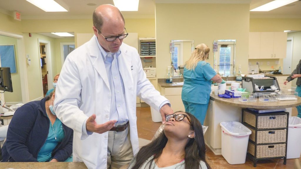 Dr. Bennett explaining tips for going back to school with braces